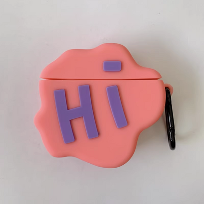 AirPod 2 Case 3D HI BYE Cloud Letter Cartoon Soft Silicone Wireless Earphone Cases For Apple Airpods Case Cute Cover