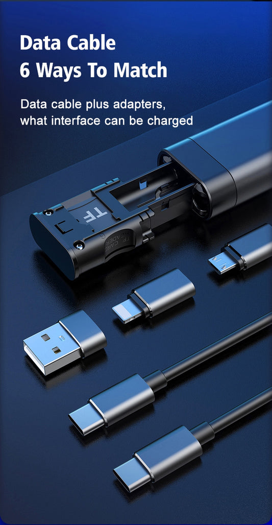 Suitable For Multifunctional Three In One Data Cable